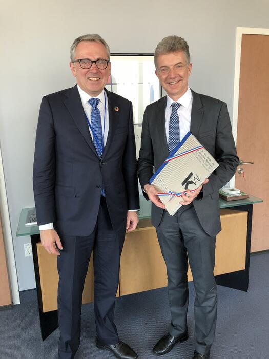 Oberbürgermeister Dr. Peter Kurz trifft Dr. Christoph Heusgen