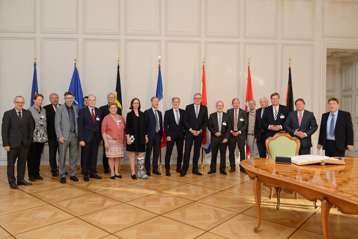 Empfang der Stadt Mannheim im Rahmen des ZKR-Kongresses zur "Mannheimer Akte"