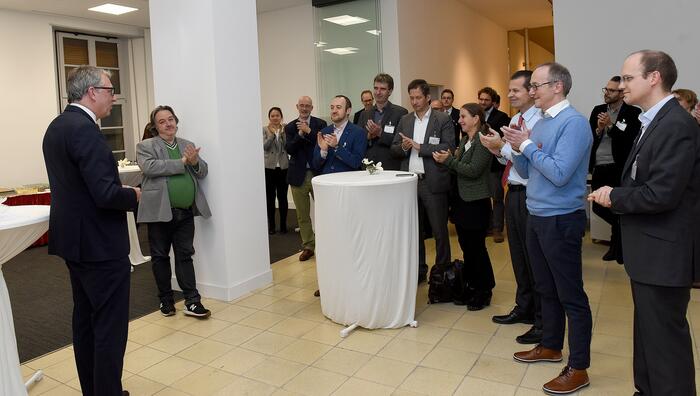 OB Dr. Kurz beim Empfang für die Professorinnen und Professoren