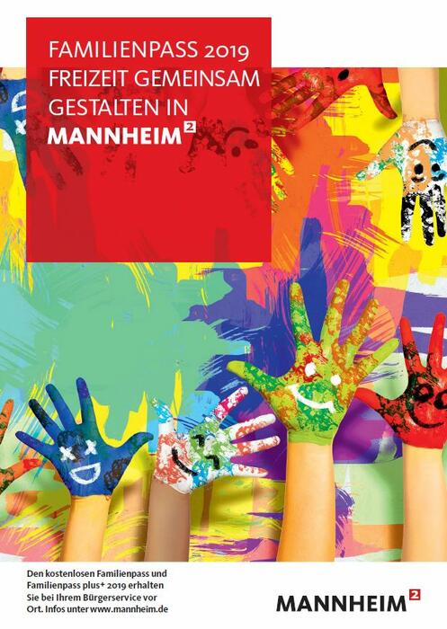 Plakat für den Familienpass 2019