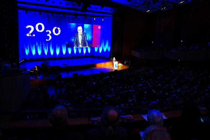 Die Neujahrsrede des Oberbürgermeisters stand im Mittelpunkt des Festakts zum Neujahrsempfang der Stadt Mannheim
