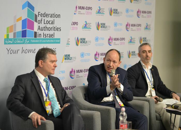 Bürgermeister Christian Specht beim Fachkongress in Tel Aviv