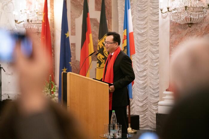 Sun Congbin, Generalkonsul der Volksrepublik China in Frankfurt am Main, beim Frühlingsfest
