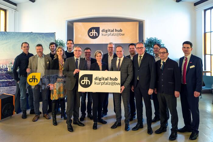 Die beteiligten Partner am neuen Digital Hub kurpfalz@bw 