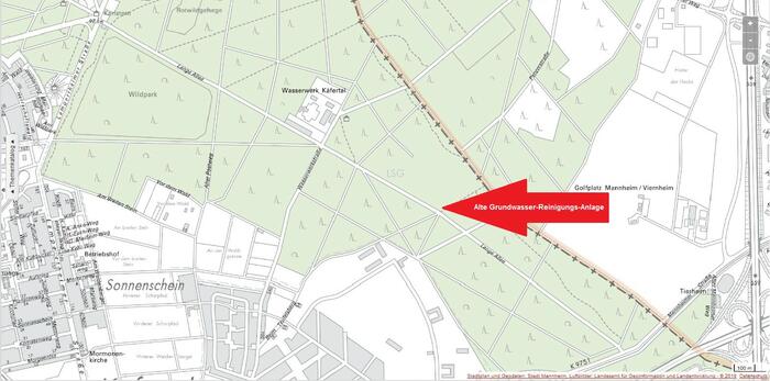 Bauarbeiten im Käfertaler Wald