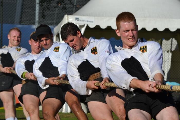 Die deutsche Männer-Nationalmannschaft im Tauziehen