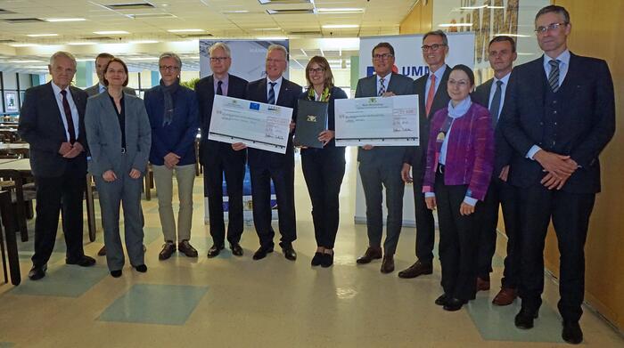 Förderbescheidübergabe INSPIRE an Universitätsklinkum und Stadt Mannheim + Projektpartner 