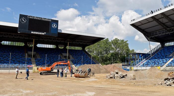 Carl-Benz-Stadion: Baumaßnahmen zur 3. Liga beginnen