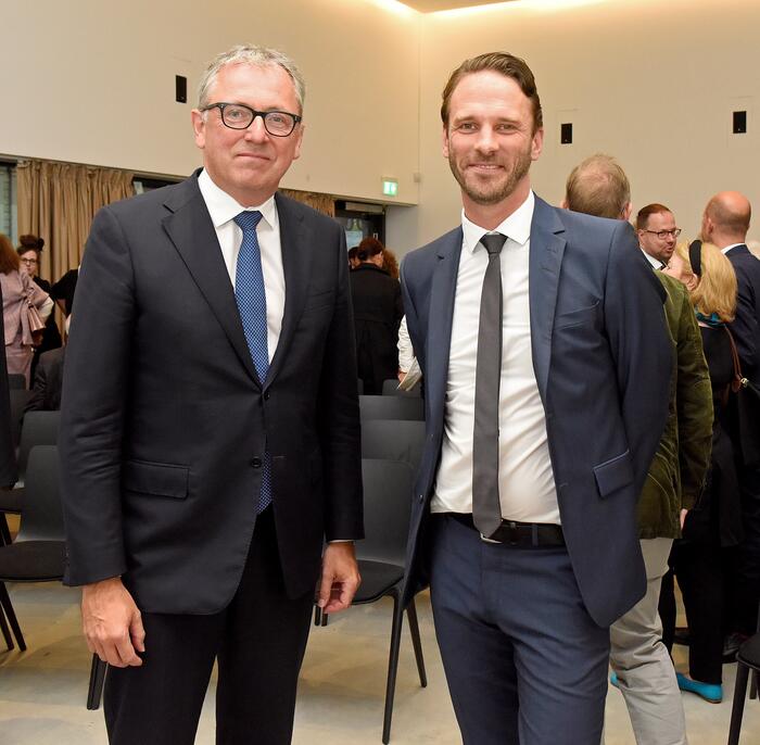 Oberbürgermeister Dr. Peter Kurz und Johan Holten