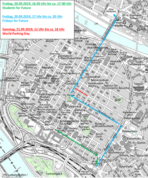 Übersicht der Demonstrationen