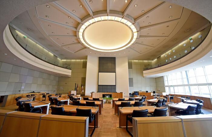 Der Ratssaal der Stadt Mannheim