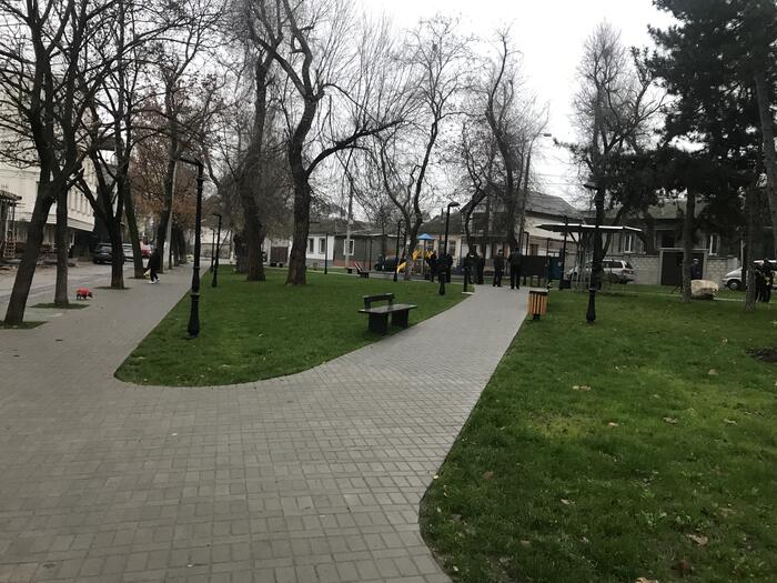 Der öffentliche Platz "George Coșbuc" in Chişinău 