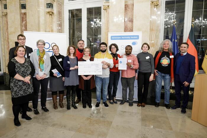Preisverleihung im Rahmen der Initiative Meine. Deine. Eine Welt der Stiftung Entwicklungs-Zusammenarbeit Baden-Württemberg (SEZ) 