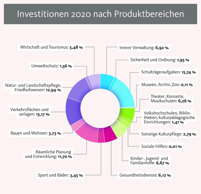 Grafik zu den Investitionen 2020