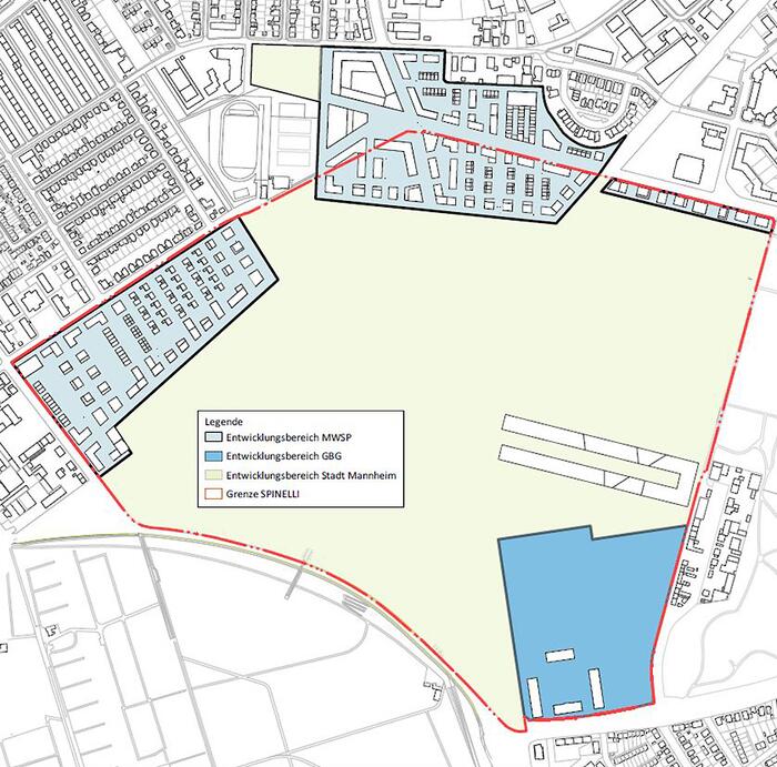 Grafik zur Entwicklung des Spinelli-Areals