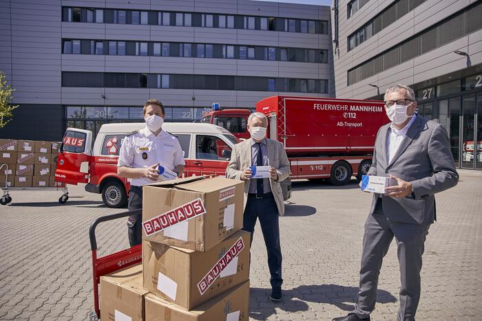 BAUHAUS spendet Masken für Mannheim