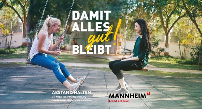 Mannheim bleibt achtsam - Plakat 1