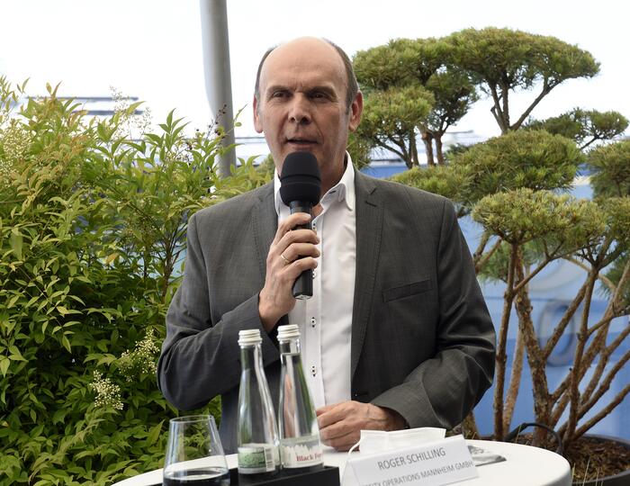 Robert Schilling, Essity Operations Mannheim GmbH, bei der Pressekonferenz