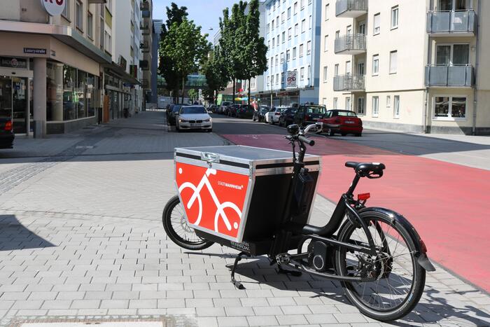 Lastenrad Stadt Mannheim