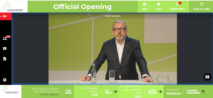 OB Dr. Peter Kurz eröffnet die ICLEI-Konferenz