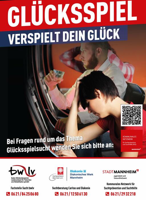 Plakat Glückspielsucht