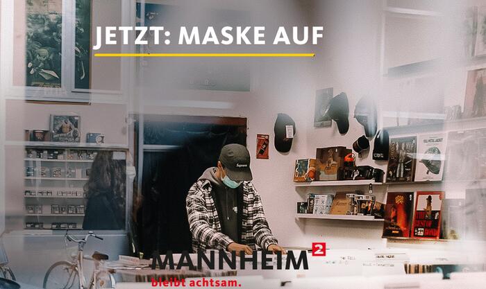 Maske auf