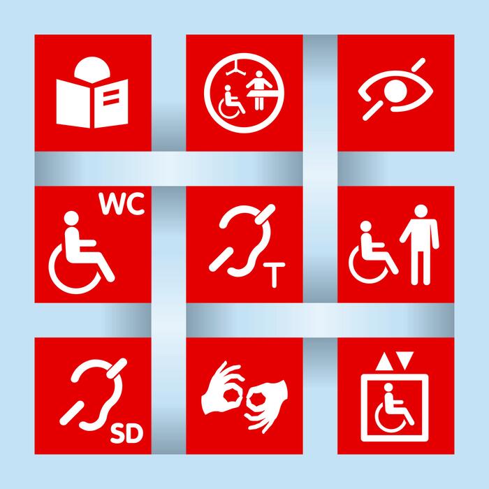 Symbolbild Inklusion und Barrierefreiheit