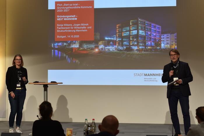 Landeswettbewerb Start-up BW local: Sonja Wilkens und Jürgen Münch