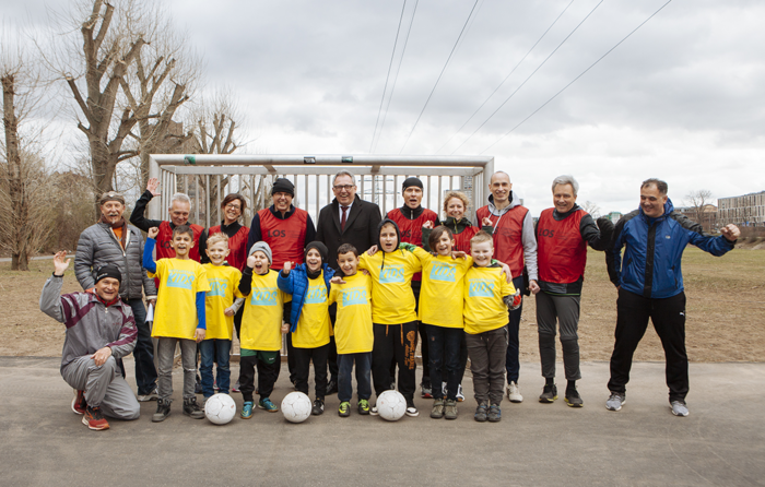 Einweihung des Bolzplatzes in der Neckarstadt-West