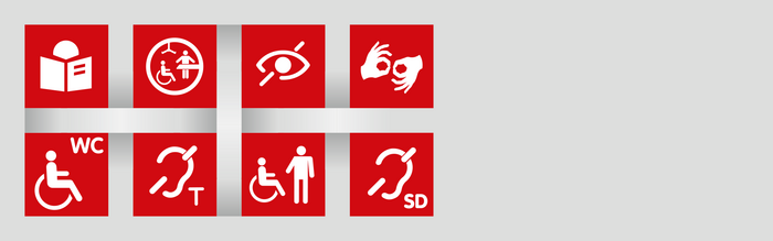 Symbolbild Inklusion Piktogramme