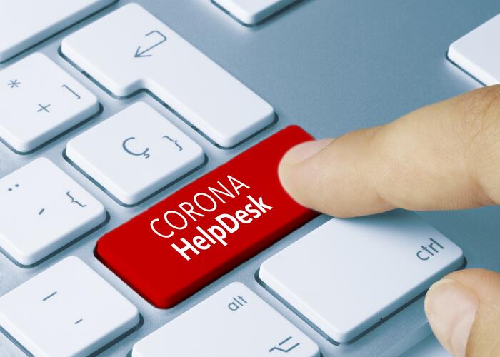 Symbolbild Corona-Helpdesk