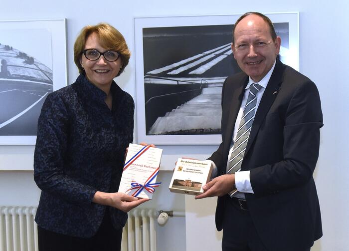 Die französische Botschafterin Anne-Marie Descôtes zu Gast in Mannheim