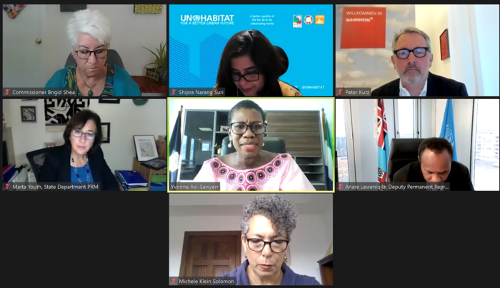 Oberbürgermeister Dr. Peter Kurz bespricht Klima-Migration mit nationalen und UN-Vertretern