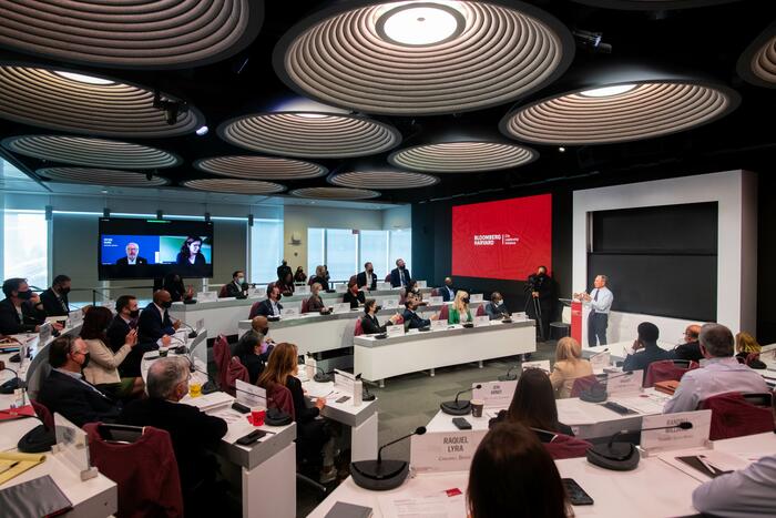 OB Dr. Peter Kurz beim Trainingsprogramm im Rahmen der Bloomberg Harvard City Leadership Initiative 