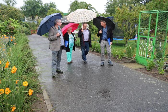 Die Jury auf Kleingartentour