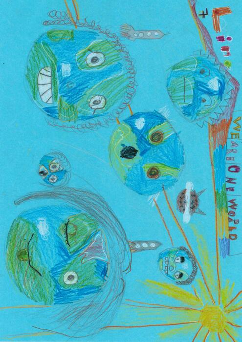 Kinderkunstausstellung der Partnerstadt Windsor1 - Bild von Lina