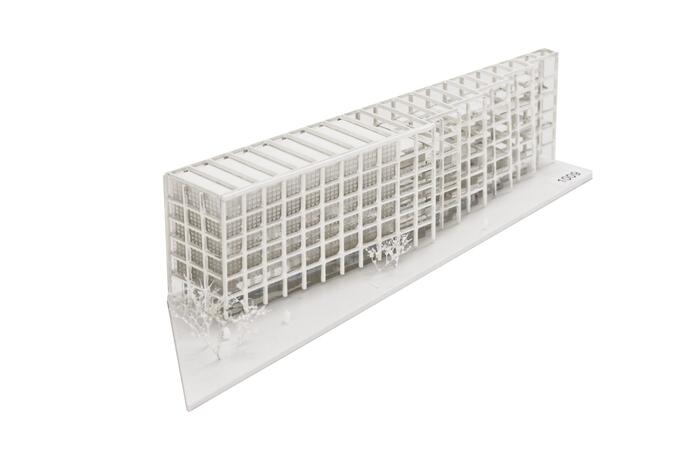 Innovationszentrum Green Tech_ARGE UTA Architekten und GdIF Gutiérrez de la Fuente Arquitectos_Modellfoto