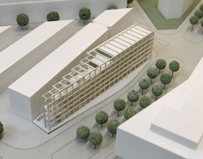Innovationszentrum Green Tech_ARGE UTA Architekten und GdIF Gutiérrez de la Fuente Arquitectos_Modellfoto 2