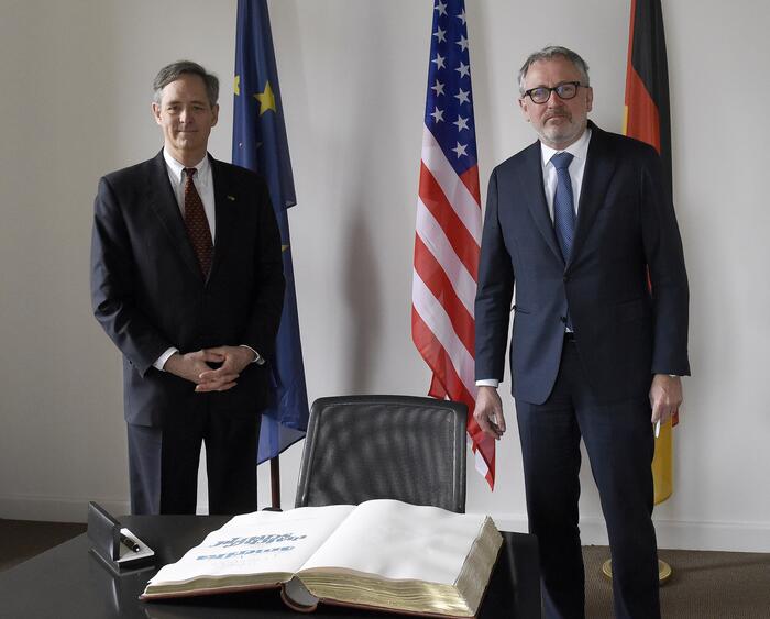 Antrittsbesuch des amerikanischen Generalkonuls in Mannheim