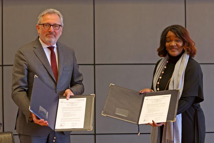 Empfang für eine Delegation aus Windhoek