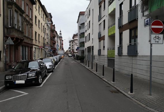 Straßenrandparken Innenstadt