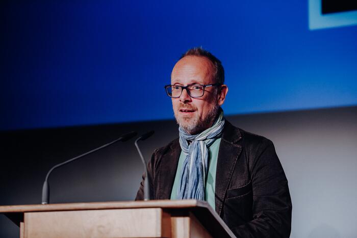 18. Kurzfilmfestival GIRLS GO MOVIE 2022 - Bürgermeister Dirk Grunert beim Grußwort