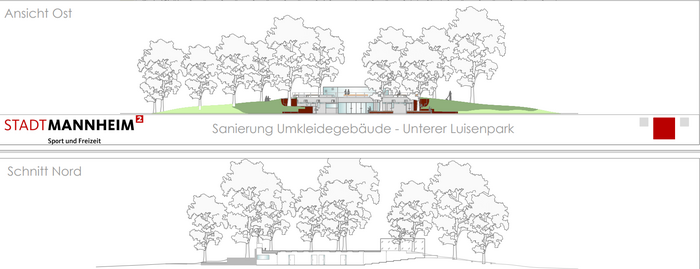 Planung Umkleidekabine Unterer Luisenpark