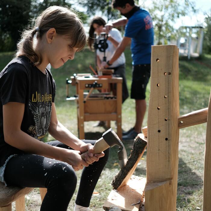 Grünholzwerkstatt Spielmobil Mannheim
