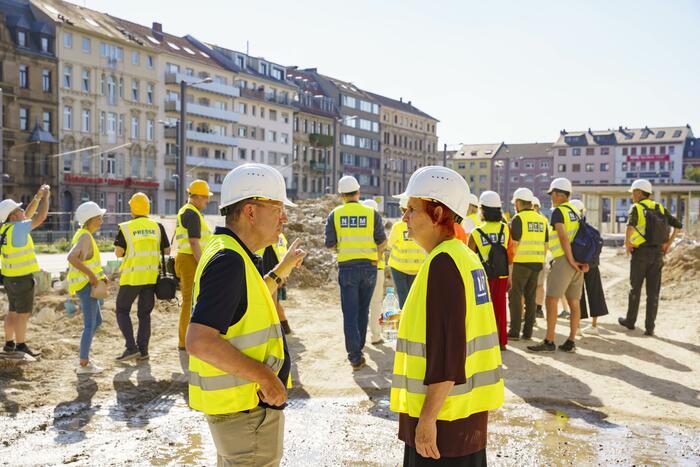 Oberbürgermeister Christian Specht im Gespräch