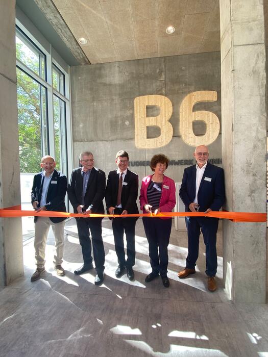 Einweihung des Neubaus der studentischen Wohnanlage in B 6