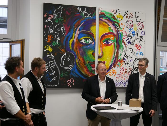 Präsidium und Vorstand des Landesverbands sowie der Vorstand der Zimmerer-Innung Mannheim zu Gast im Rathaus 2