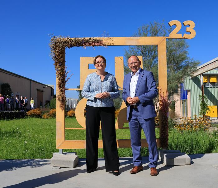 Besuch der Bundesbauministerin auf der BUGA23