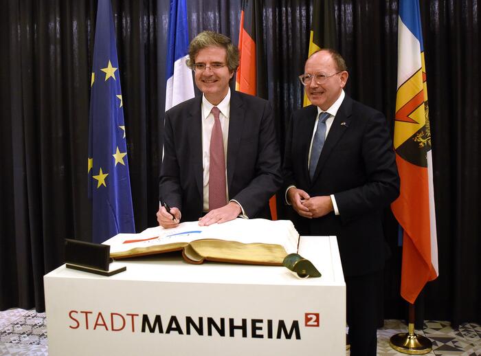 Besuch des französischen Botschafters in Mannheim 