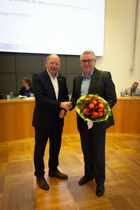 Neu gewählter Bürgermeister für Wirtschaft, Arbeit und Soziales: Thorsten Riehle